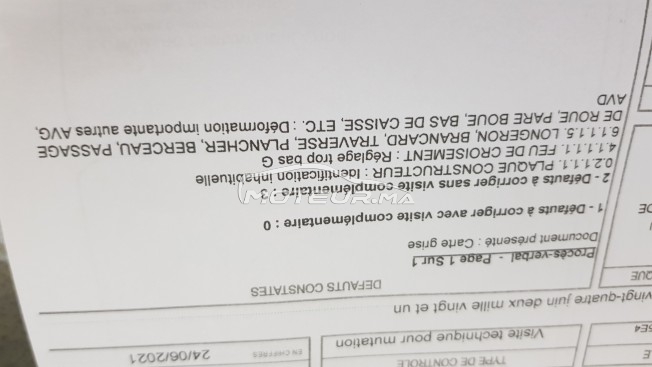 Consultez tous les avis sur le sujet: résultat visite technique pour mutation sur le forum voiture, automobile, bagnole  de Moteur.ma le portail des voitures au Maroc