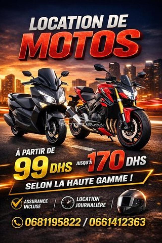 rent a motorcycle Tangier prix bas