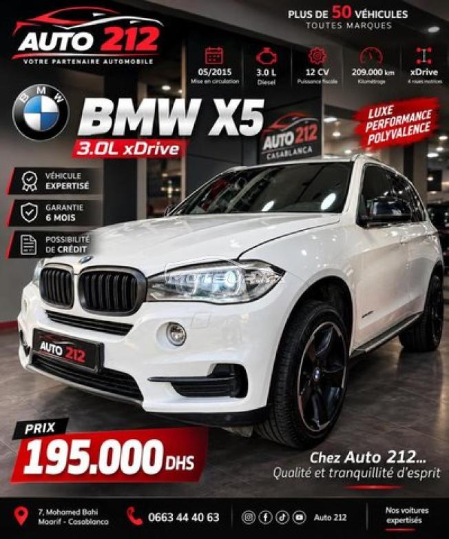 BMW X5 3L  Diesel Auto 2015 à Casablanca