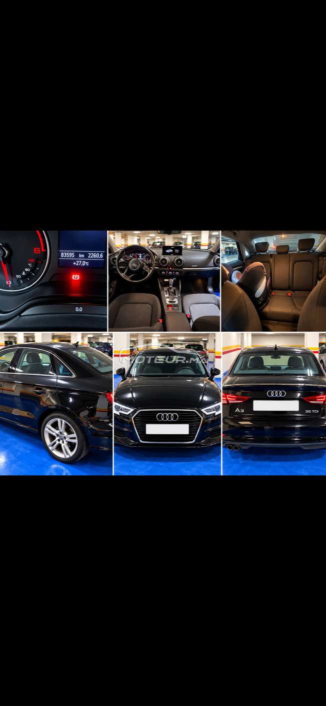 Audi A3 Berline tres bon etat - 2018 - 83000 KM