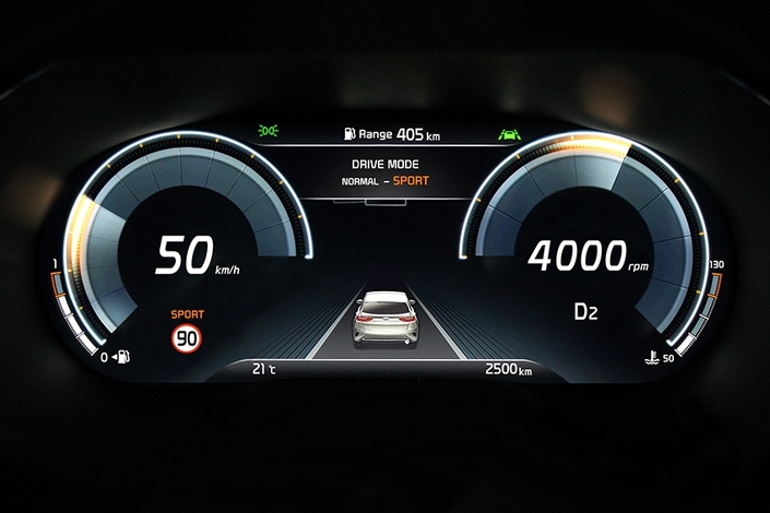 Kia : La nouvelle instrumentation numérique, c’est avec le X-Ceed