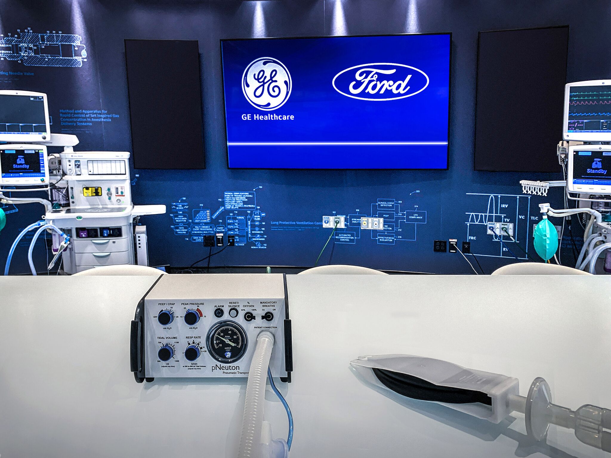 Durant les 100 prochains jours, Ford produira en partenariat avec GE Healthcare, pas moins de 50000 ventilateurs respiratoires