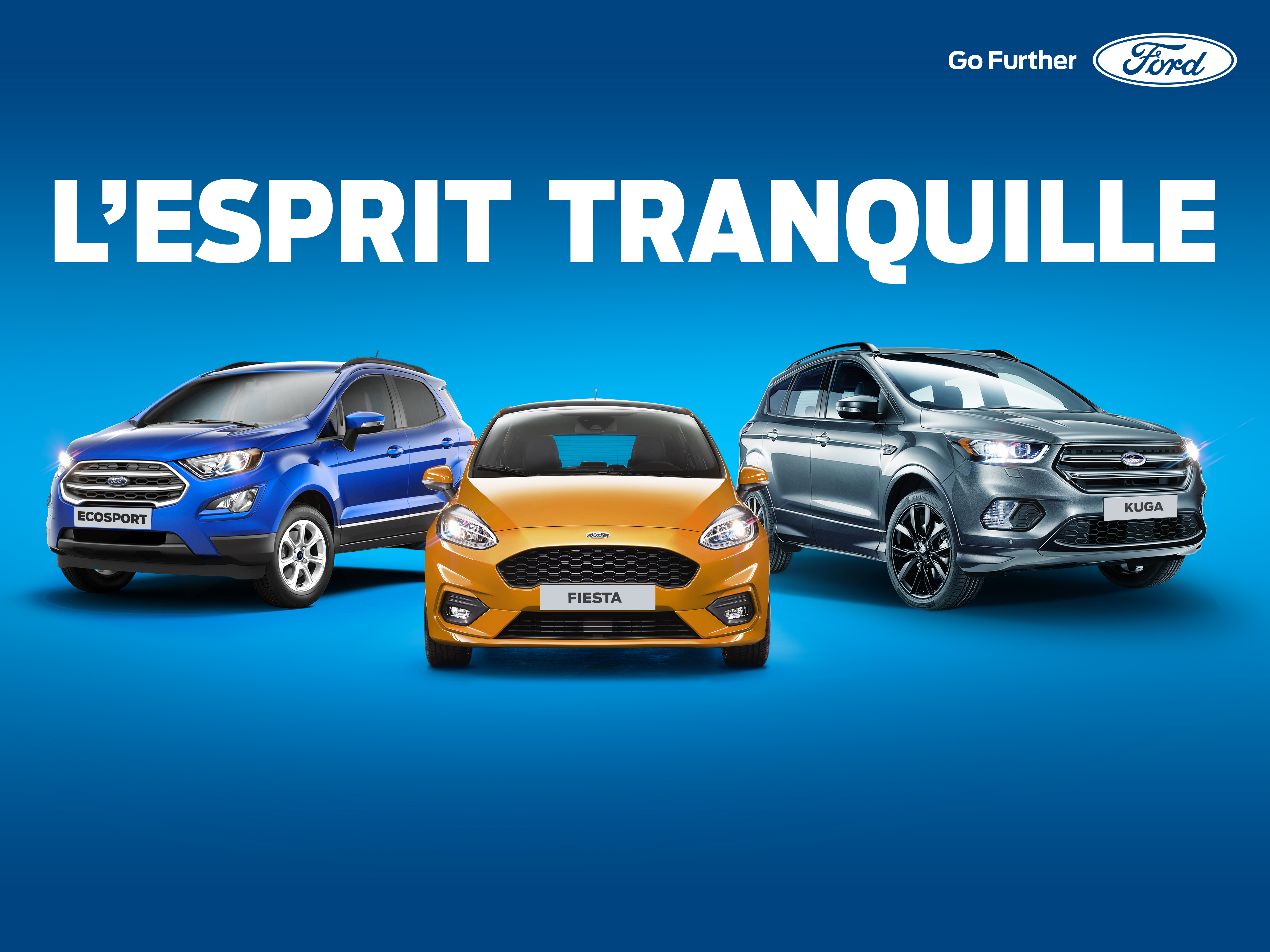 Ford lance une offre exclusive “ESPRIT TRANQUILLE” sur toute la gamme de voitures particulières.