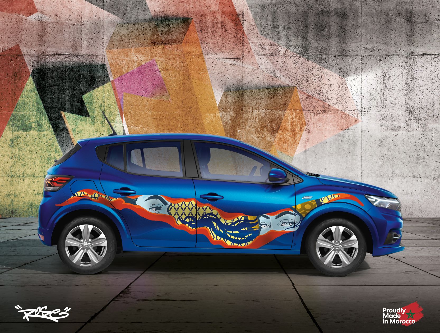 DACIA MAROC LANCE UNE EDITION LIMITEE « SANDERO STREETWAY ARTWAY » EN COLLABORATION AVEC LA STREET ARTISTE MAROCAINE ROSE