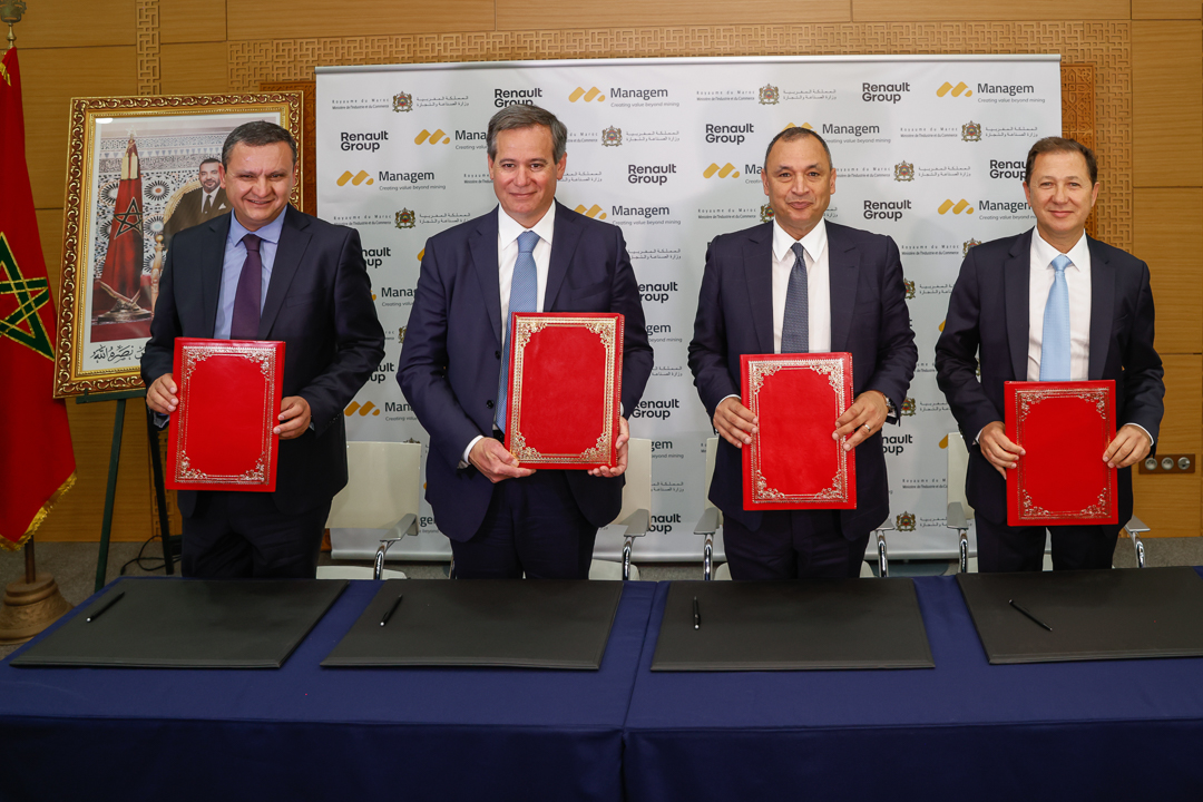 Renault Group et Managem Group signent un accord pour un approvisionnement durable en cobalt marocain