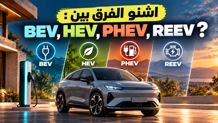 BEV وHEV وPHEV وMHEV وEREV: ما الفرق بينها؟