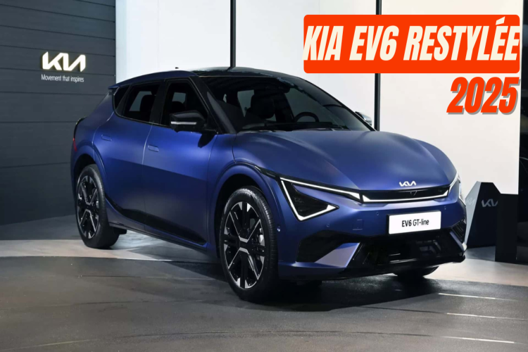 Kia EV6 restylée 2025 : design futuriste, plus d'autonomie et nouvelles technologies