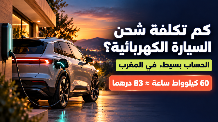 كم تكلفة شحن السيارة الكهربائية في المغرب؟